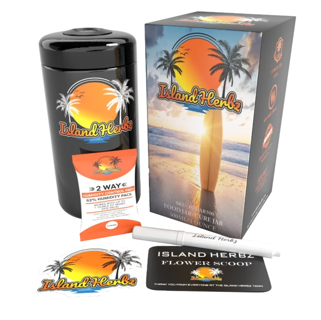 2 Oz Bio-Photonic Purple UV Glass Stash Jar