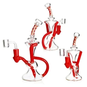 IH-601 American Rod Recycler – 8″ Hand-Blown Glass