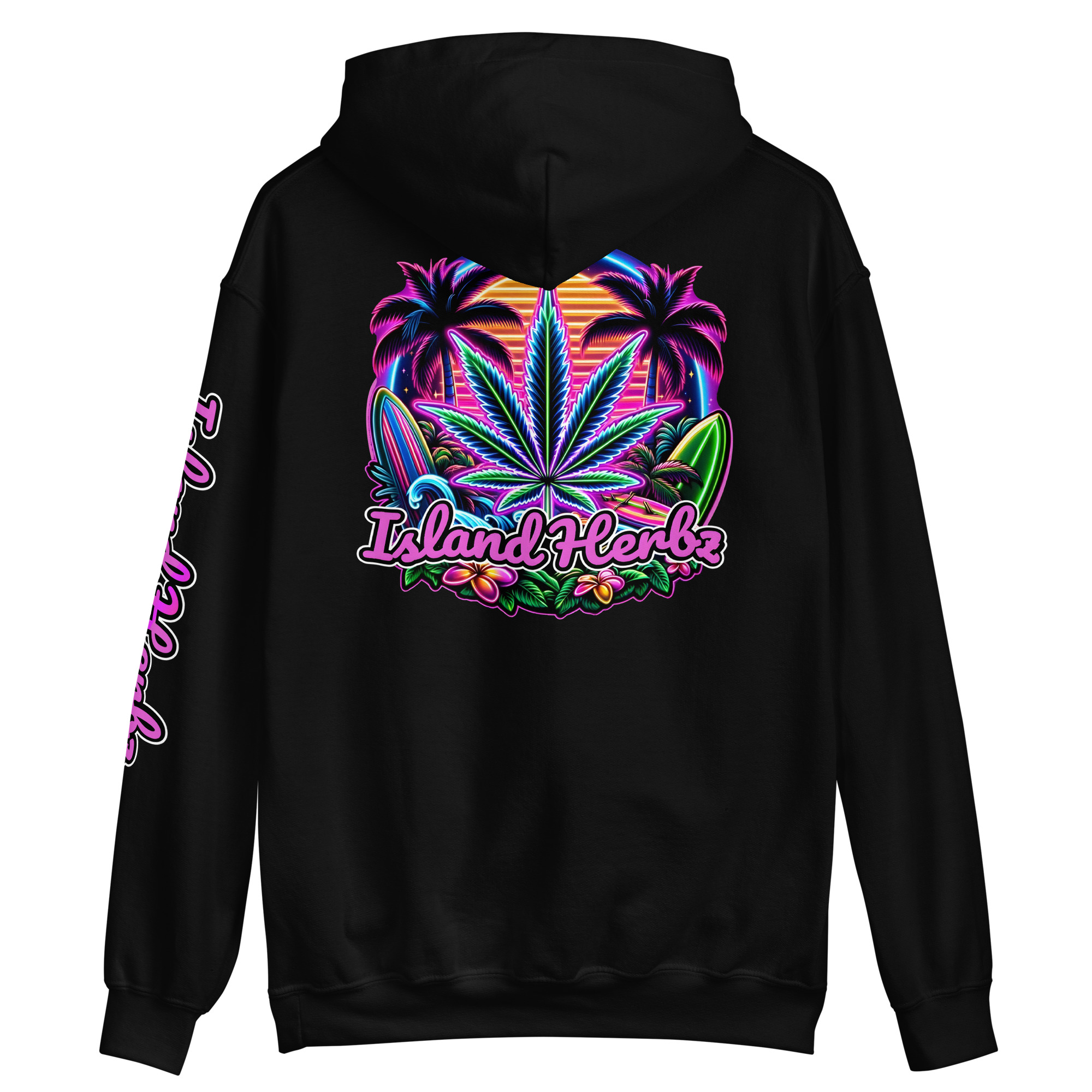 Island Haze Neon Nights Hooded Sweatshirt - Image 6