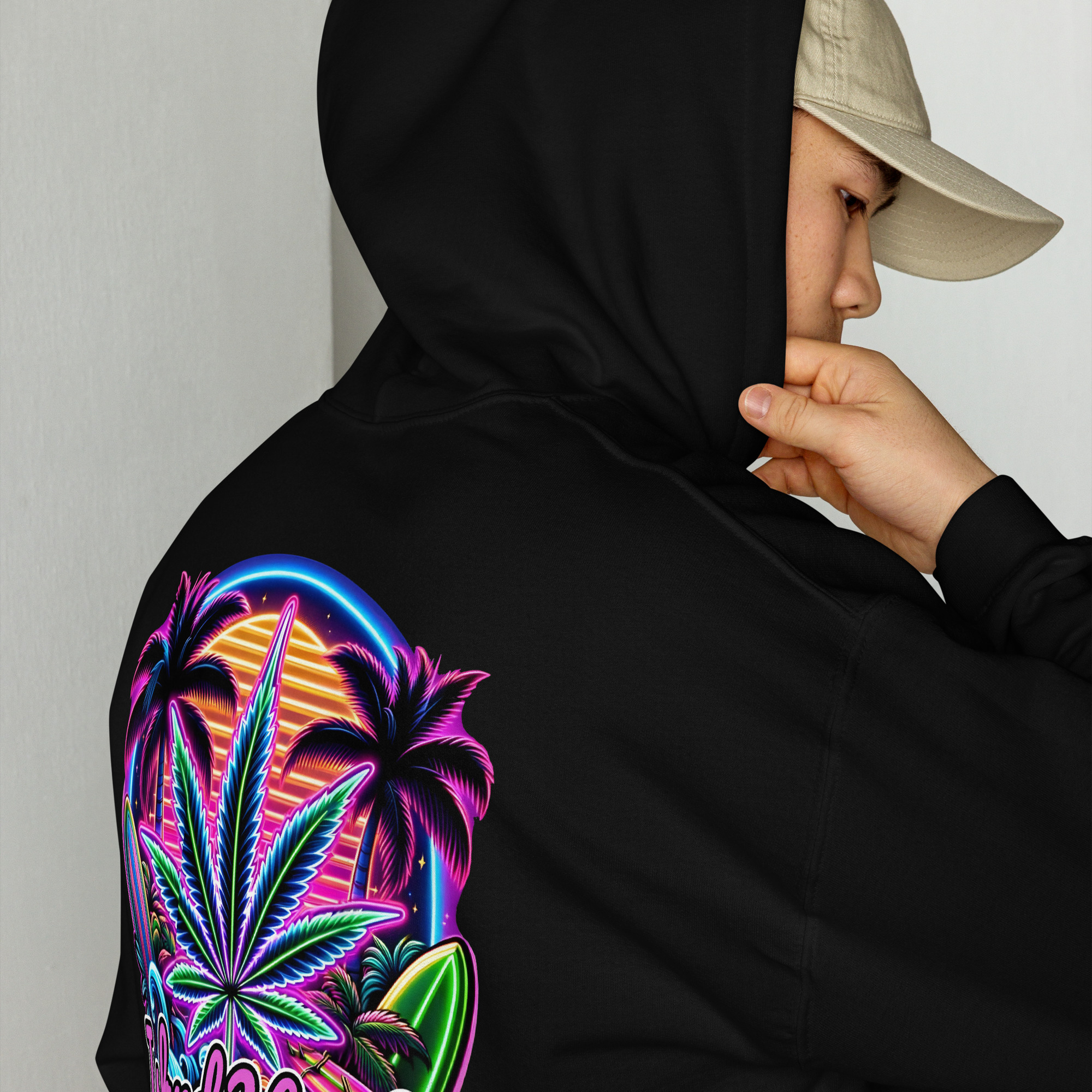 Island Haze Neon Nights Hooded Sweatshirt - Image 14