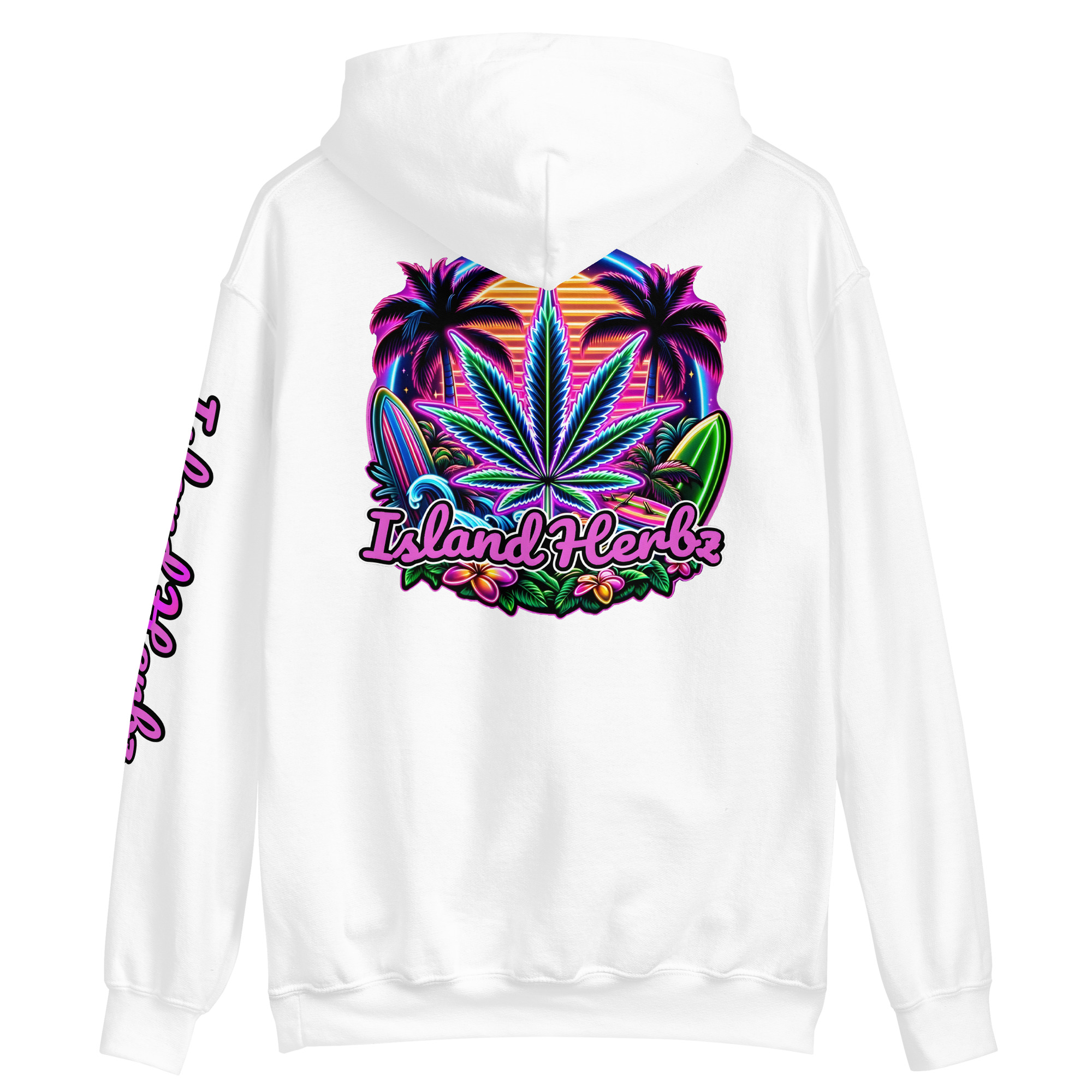 Island Haze Neon Nights Hooded Sweatshirt - Image 8