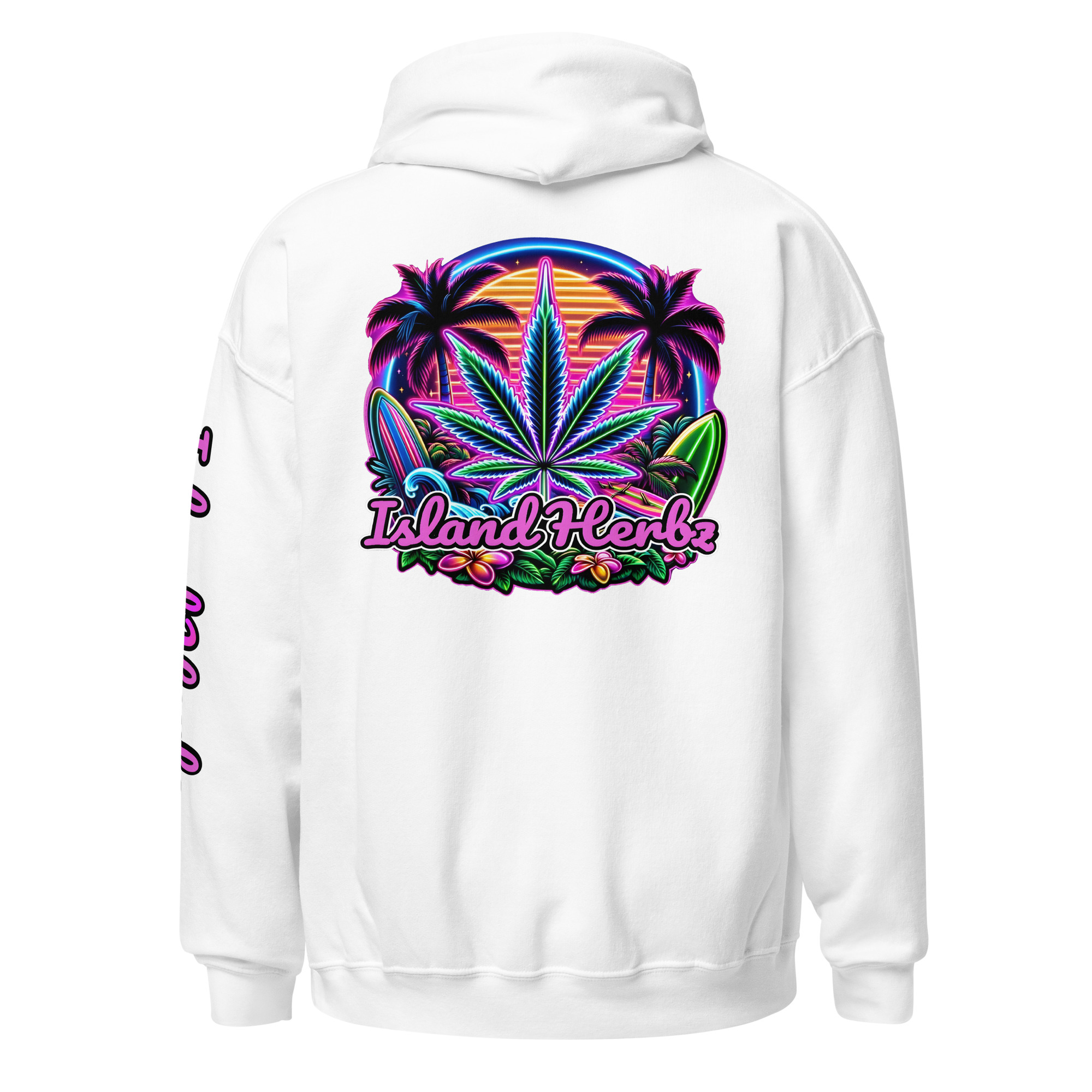Island Haze Neon Nights Hooded Sweatshirt - Image 4