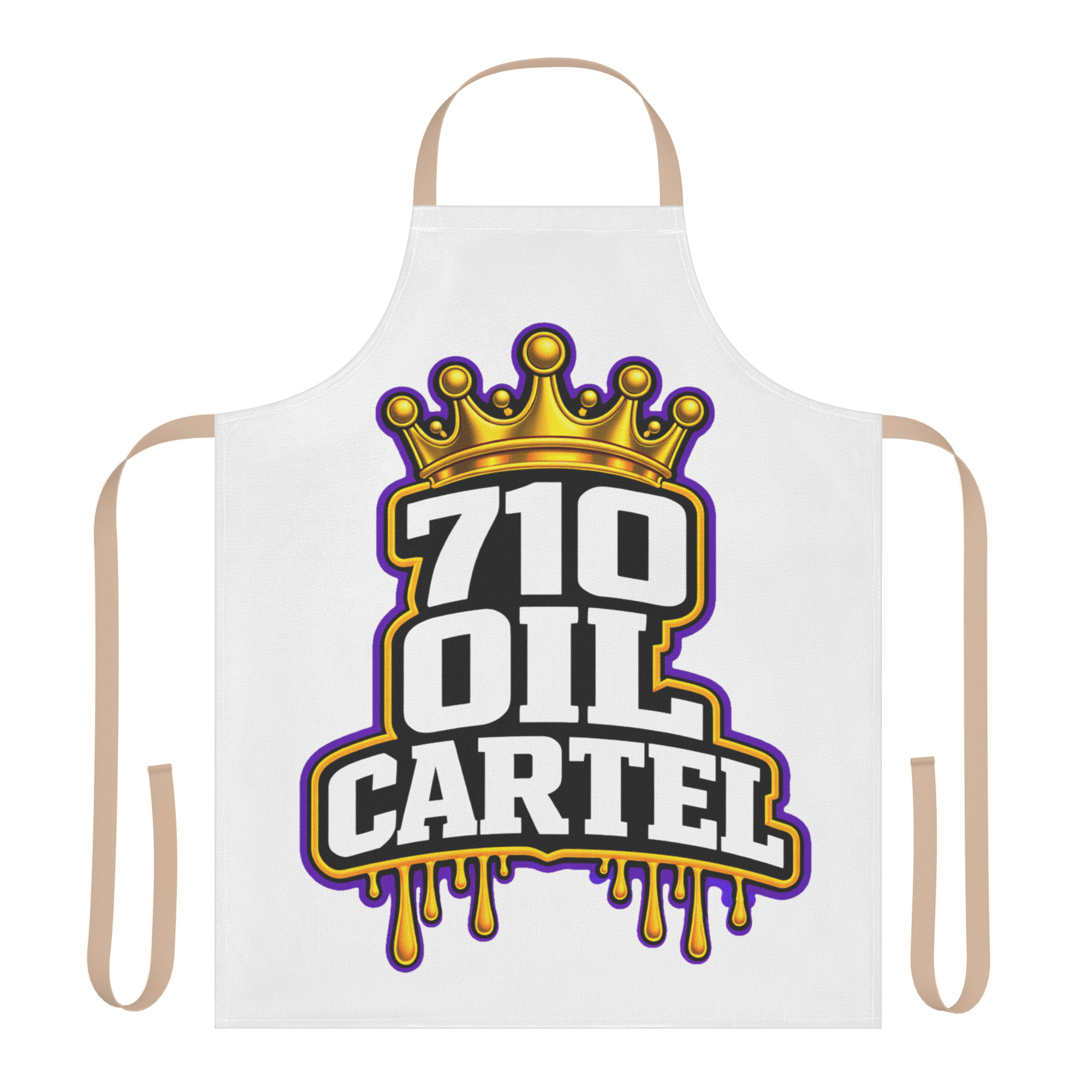 710 Oil Cartel Crown Logo Apron - Image 3