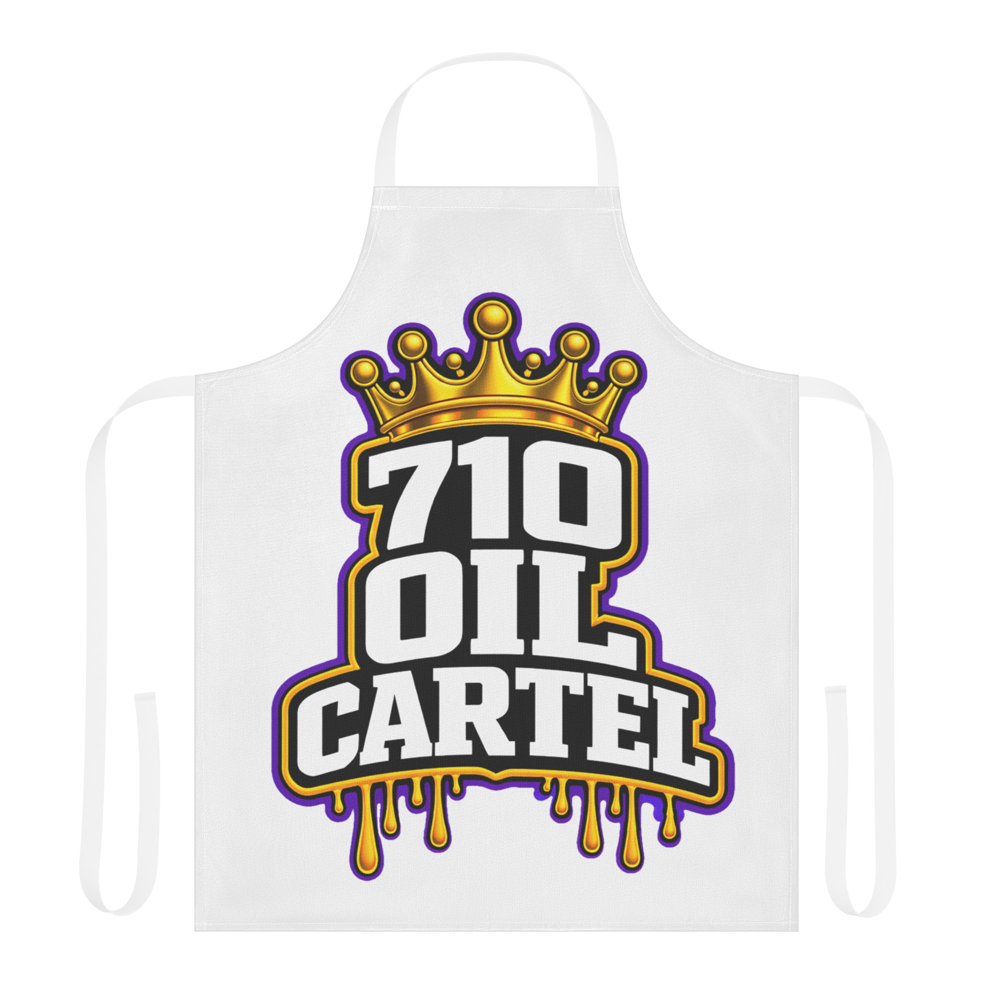 710 Oil Cartel Crown Logo Apron - Image 5