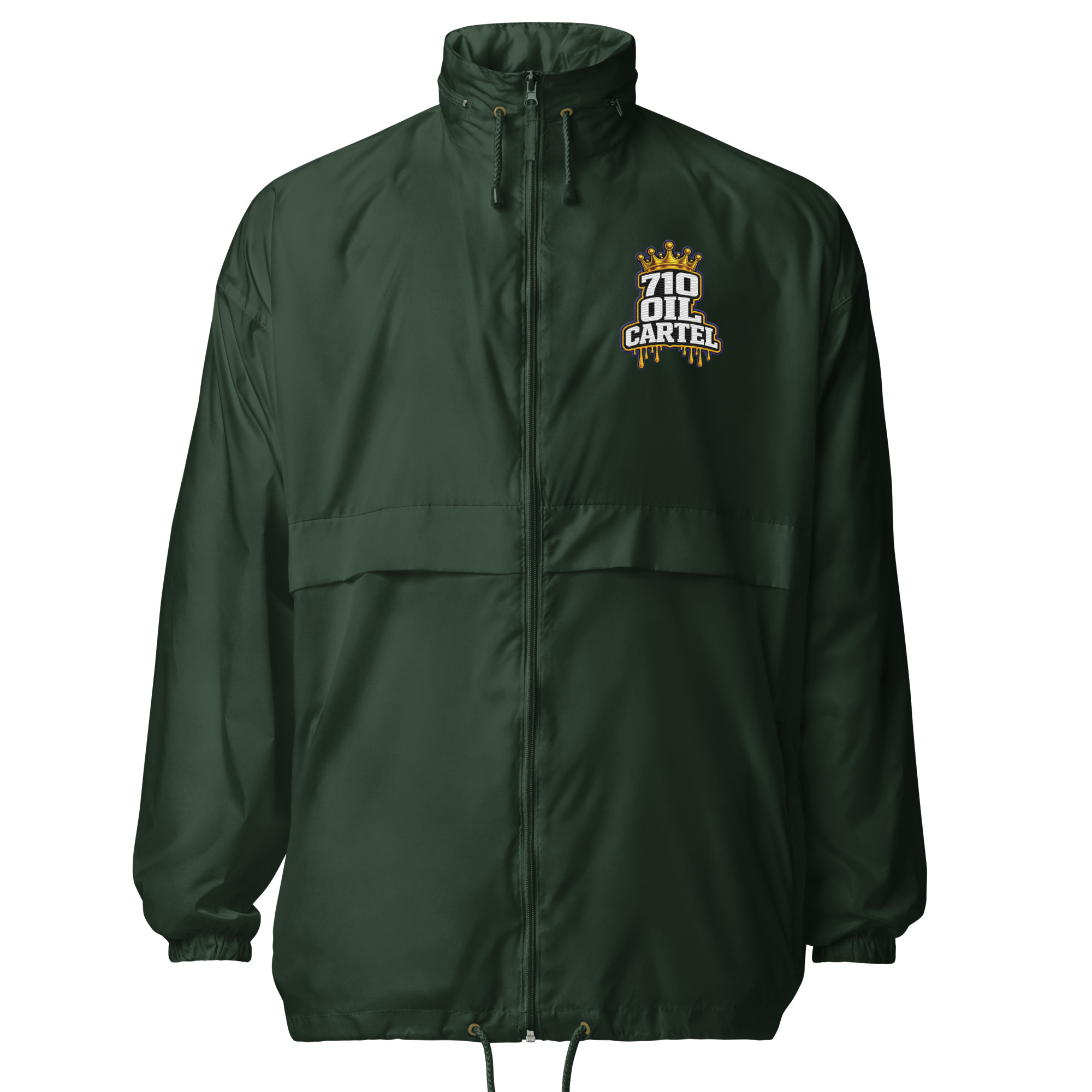 710 Oil Cartel Embroidered Windbreaker Jacket - Image 3