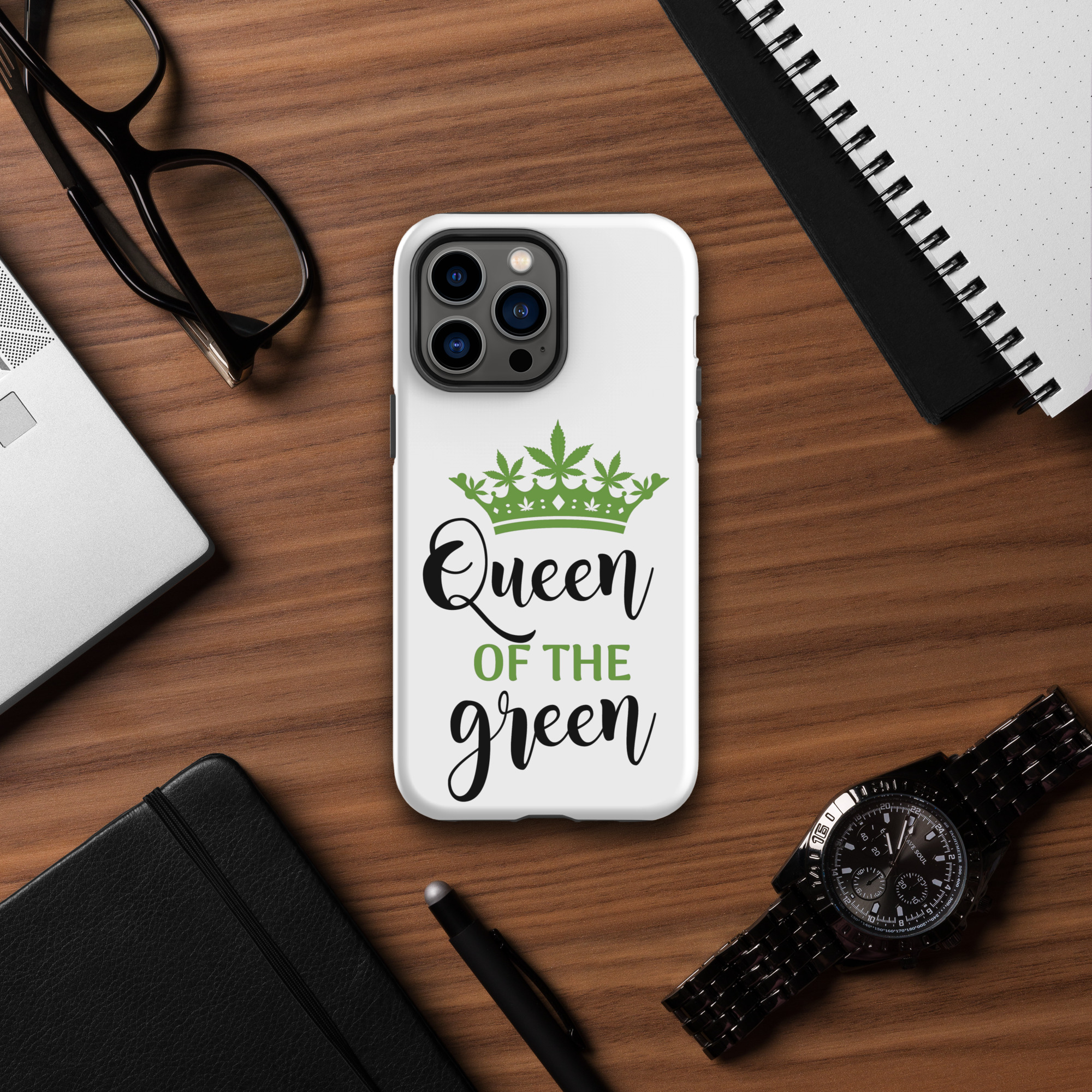 Queen Of The Green Logo iPhone® Case – Tough Protective Case for iPhone® 14, 15, 16 & 17 - Image 3