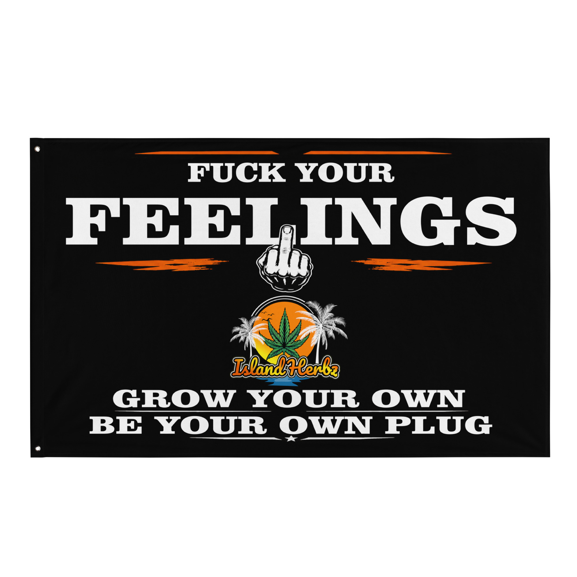 Island Herbz Home Grown Cure Solutions 3’ x 5’ Banner Flag