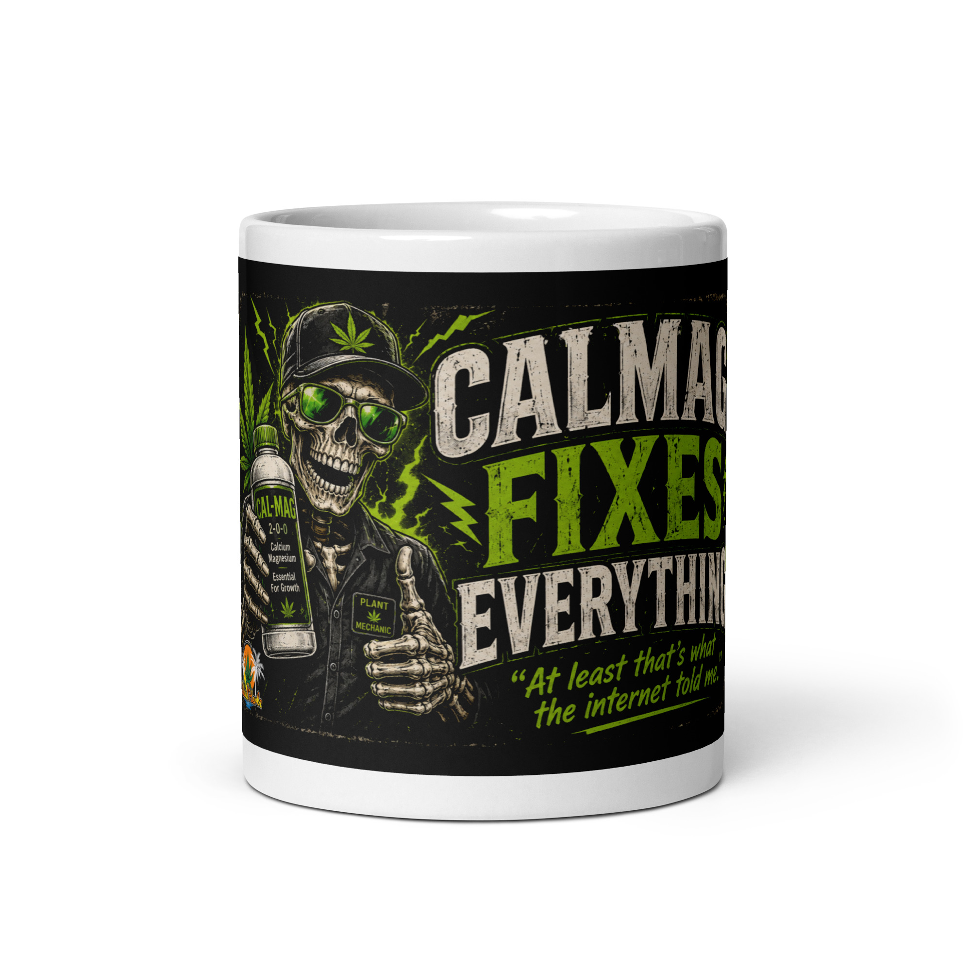 Cal-Mag Fixes Everything™ Coffee Mug | Funny Cannabis Grower Mug | Island Herbz