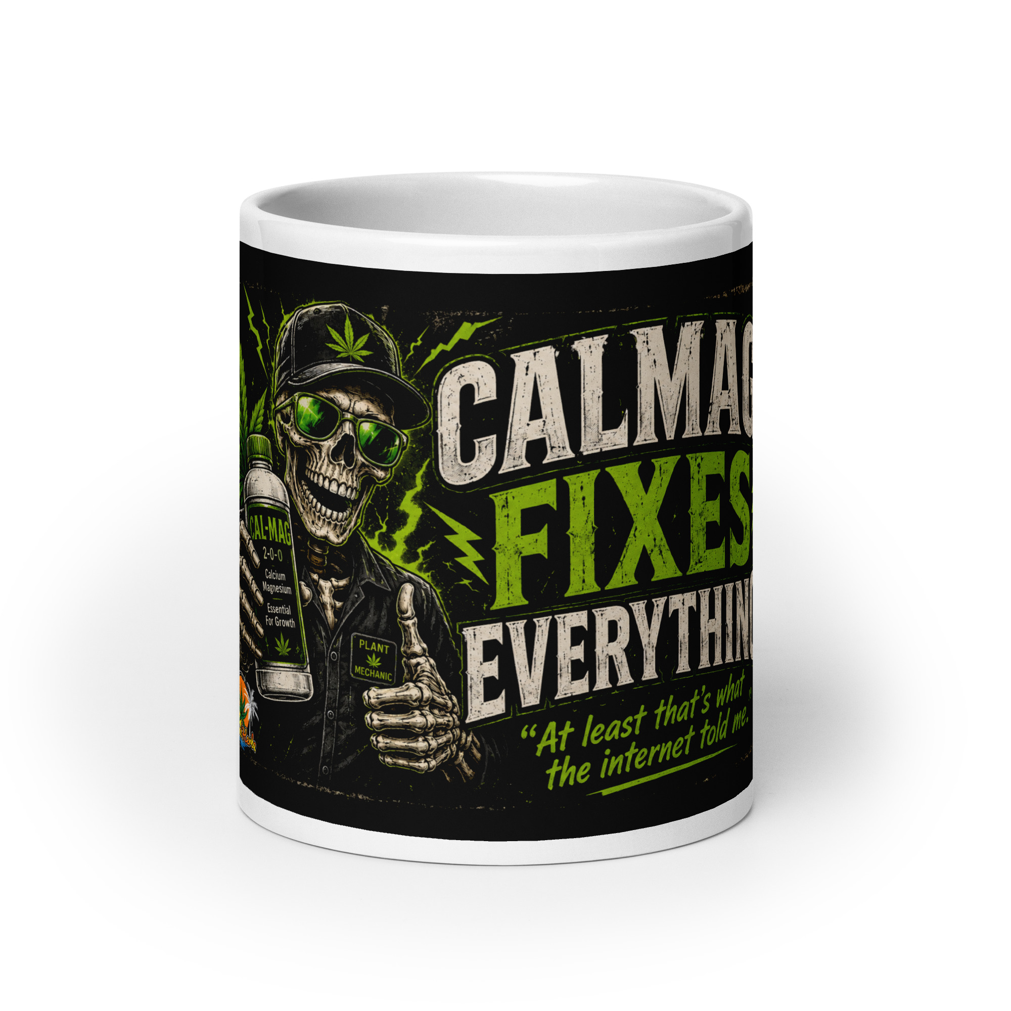 Cal-Mag Fixes Everything™ Coffee Mug | Funny Cannabis Grower Mug | Island Herbz